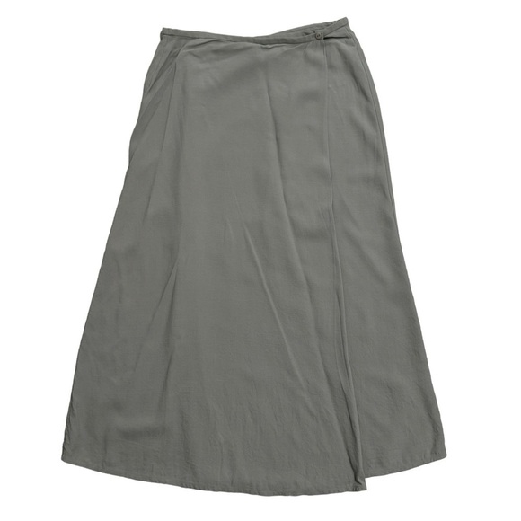Eileen Fisher Women’s Taupe Pleated Silk Skirt Size Small